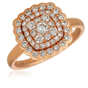 14k LeVian 7/8 CT Diamond Ring in Rose Gold